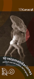 Portada: Diez recomendaciones para el uso no sexista del lenguaje