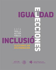 Portada: Guía para la acción pública: Elecciones sin discriminación