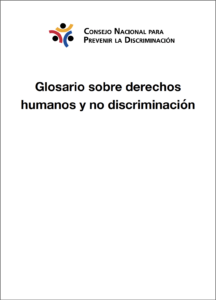 Portada: Glosario sobre derechos humanos y no discriminación