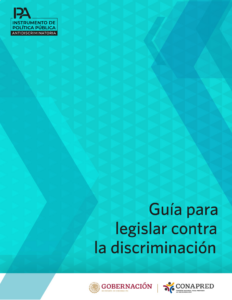 Portada: Guía para legislar contra la discriminación