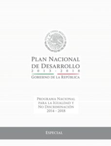 Portada: Programa Nacional para la Igualdad y no Discriminación 2014-2018