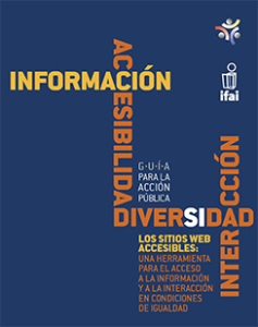 Portada: Guía para la acción pública: Los sitios web accesibles